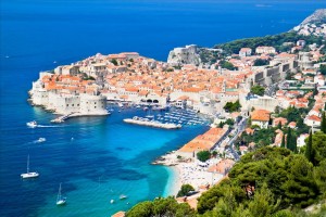 Dubrovnik an der Mittelmeerküste von Kroatien